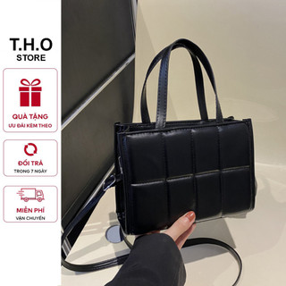 Túi xách nữ, túi đeo chéo, quai xách size 20 trần chỉ kẻ ô K384