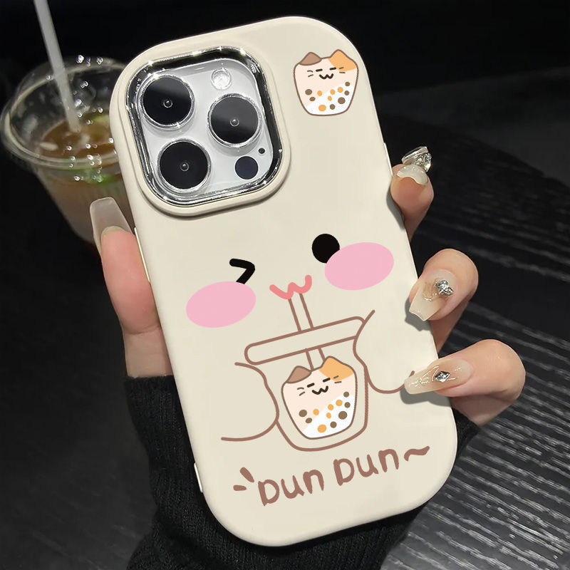 Thích hợp cho iPhone IP15 Pro Max Trà sữa sáng tạo Kitty IP 11 Thời trang IP12 Pro IP 14 PLUS Tối gi