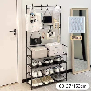 Kệ Giày Chữ L Để Giày Dép Và Treo Quần Áo Tiện Lợi Sang Trọng