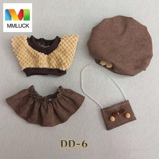 Mmluck Quần Áo Búp Bê Cotton 20CM, Labububububelle 20CM Búp Bê Phương Tây Phù Hợp Với, Sang Trọng Búp Bê Trang Phục Kuromi Mũ Áo Khoác Quần Áo Búp Bê Handmade DIY Quà Tặng Trẻ Em