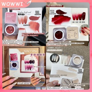 Xeijayi phiên bản giới hạn Keo dán Pat không cần giặt có thể sơn màu hồng sữa trắng tím Pat Keo màu bão hòa cao Nail Art Keo màu nồng độ cao