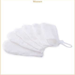 Wrc bàn chải gạc cho bé 6 bộ bàn chải đánh răng làm sạch răng miệng trẻ sơ sinh miệng làm sạch khăn lau miệng làm sạch vết bẩn răng cl