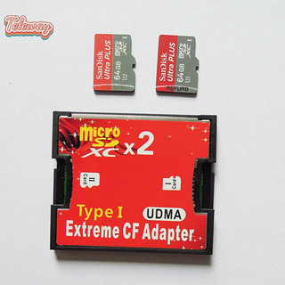 Bộ chuyển đổi thẻ nhớ Micro SD TF sang CF kép cho MicroSD / HC sang Bộ chuyển đổi đầu đọc thẻ nhớ loại I cho phụ kiện máy ảnh mới