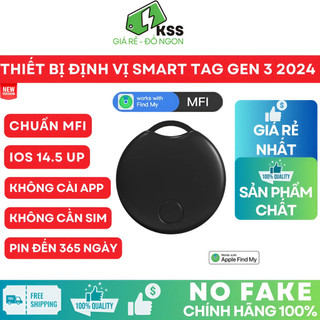 Thiết Bị Định Vị Theo Dõi Smart Tag Gen 3 - Tìm Pet Móc Khoá-Cho IP (iOS)-Chuẩn MFI App Find My-KSS
