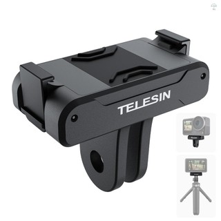 Telesin OA-TPM-T04 Giá đỡ phát hành nhanh từ tính cho máy ảnh hành động Giá đỡ máy ảnh kim loại với bộ chuyển đổi máy ảnh thể thao Tương thích với hành động 4 / 3