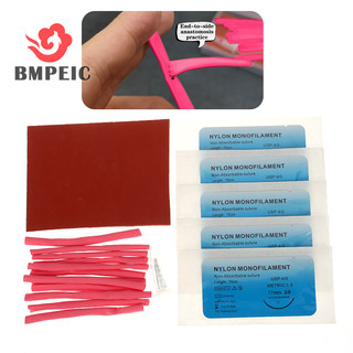 Bộ dụng cụ thực hành khâu mạch máu BMPEIC Kính hiển vi Mạch máu Chấn thương khâu thực hành Mô hình huấn luyện không dễ dàng phá vỡ mới