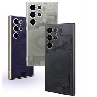 Gkk Luxury Matte AG Da Cảm Giác Bảng Mạch Họa Tiết Chống Sốc Ốp Lưng Điện Thoại Samsung S25 Ultra PC Bảo Vệ Ống Kính Máy Ảnh Bìa Cứng Phụ Kiện