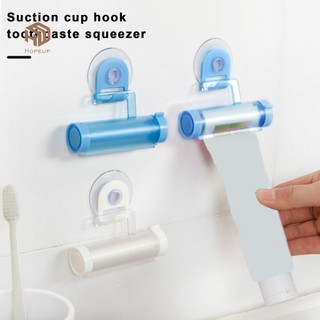 HOPEUP Máy Ép Kem Đánh Răng Có Thiết Kế Cốc Hút Treo Kem Đánh Răng Ống Cán Cho Phòng Tắm Gia Đình