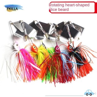WUZIA Mồi câu cá râu, pike bass Walleye chatter Buzzbait, 2023 Walleye Silicone Váy tua rua spinner mồi Câu cá biển