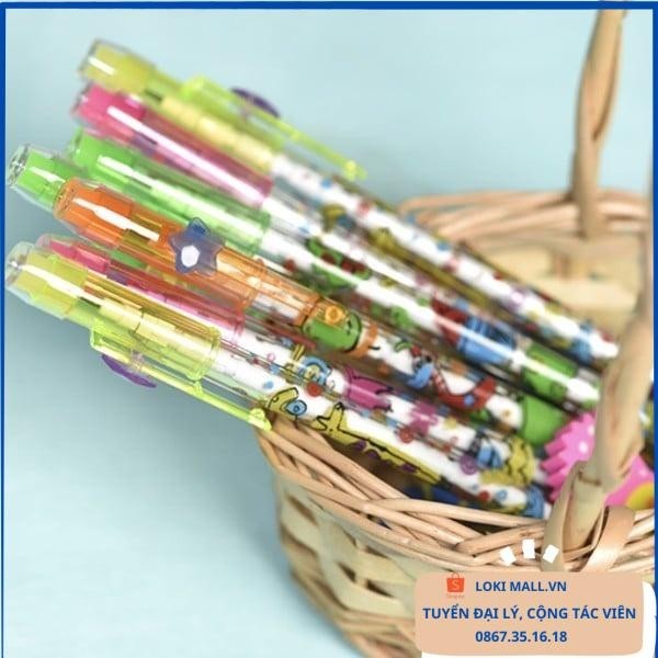 Bút chì khúc Thiên Long PC-09 - Bút chì đốt cho bé viết chì đốt viết chì khúc HB có tẩy, viết chì học sinh - Loki Home