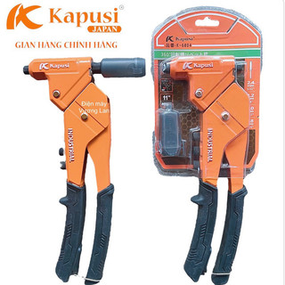  Kìm rút rive 11" 290mm đầu xoay 360 độ chuyên dụng Kapusi Japan - Kềm bấm rút đinh tán nhôm inox 