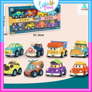 Đồ chơi trẻ em ô tô đồ chơi Bộ đồ chơi 8 xe ô tô Poli biệt đội tàu bay siêu đẳng dễ thương chạy đà - Lana Queen