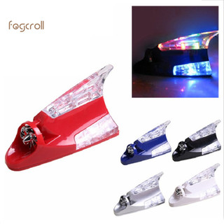 [Fogcroll] Ăng-ten vây cá mập chống va chạm trên ô tô đa năng LED cảnh báo đèn Flash