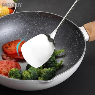 Easybuy Thìa thép không gỉ có tay cầm kéo dài Máy quay rắn đa chức năng để nấu trộn