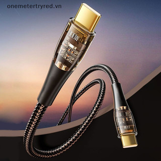 Metertryred 120w cáp type-c trong suốt sạc nhanh cáp usb-c 1m 2m dây sạc điện thoại thông minh cho iphone 15 dây dữ liệu android vn