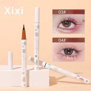  Xixi Liquid Eyeliner Color Series Người mới biết Bút kẻ mắt màu Bút kẻ mắt Bút lụa chống nước 