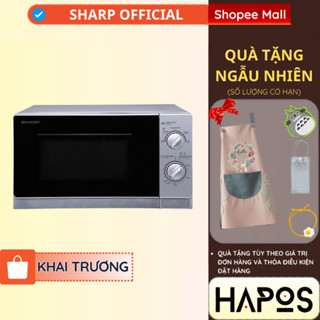 Lò vi sóng Sharp 20 lít Chính hãng Công suất 800W hâm, nấu, rã đông R-202VN-S - BẢO HÀNH 15 THÁNG - HAPOS