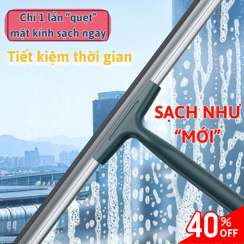 Cây Lau Kính Lily's Decor – Cầm Không Trượt, Lau Rộng, Gạt Khô Tốt