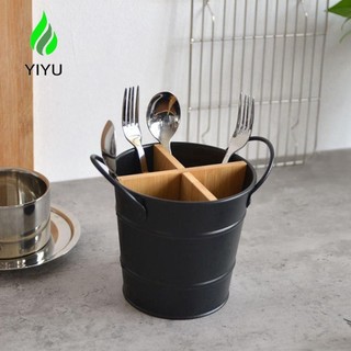 Yiyu kéo người tổ chức đa năng kệ lưu trữ đồ nhà bếp lưu trữ xô tre bộ đồ ăn giá đỡ