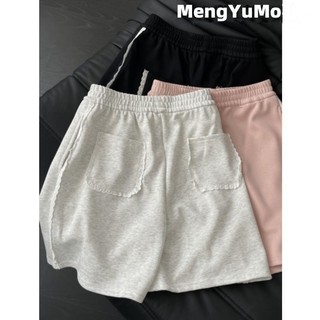 Quần thể thao quần short nữ ren mỏng nữ quần crop quần giữa quần ins