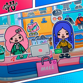ĐỒ CHƠI NGÔI NHÀ BÚP BÊ GIẤY CẮT THỦ CÔNG DIY - TOCA LIFE WORLD -  MẪU TA03
