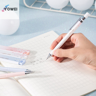 Yowei 6 cái / bộ 0.5 mm hoa anh đào bút chì cơ có bút chì nạp bút báo chí vn