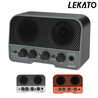 LEKATO Amp Guitar Điện Mini Bluetooth Loa Kép 5W Tích Hợp Hiệu Ứng Clean & Overdrive Cho Guitar