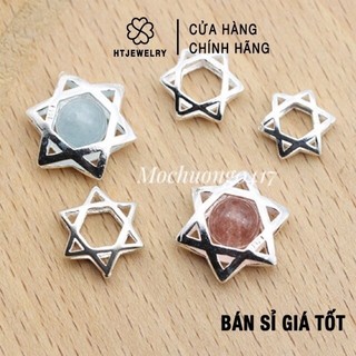 [Bạc S925] Charm bạc HTJEWELRY  khung đá ngôi sao cao cấp siêu xinh PH170