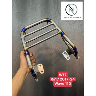 Tay dắt, cảng sau inox mạ titan choxe Wave 110 2017 - 2024, RS17, Wave 2017 MS05
