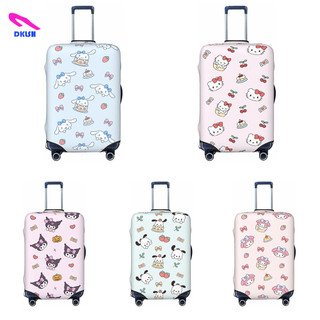 [Còn hàng] Vỏ hành lý du lịch Sanrio Hello Kitty Vỏ vali đàn hồi Spandex Vỏ bảo vệ chống bụi Vỏ chống nước vừa vặn 18-32 Inch (S-XL)