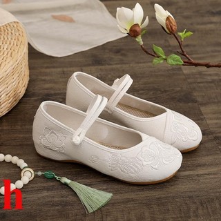 Mùa Xuân Mùa Hè Phong Cách Mới Cũ Bắc Kinh Vải Giày Hanfu Zen Thêu Giày Phù Hợp Với Sườn Xám Gạc Váy Phong Cách Dân Tộc Trà Nghệ Sĩ Giày