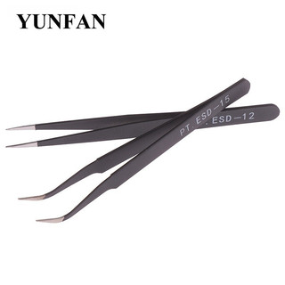 Yunfan 1. Nhíp ESD-12 / 15 vật cố định chống tĩnh điện bằng thép không gỉ mới