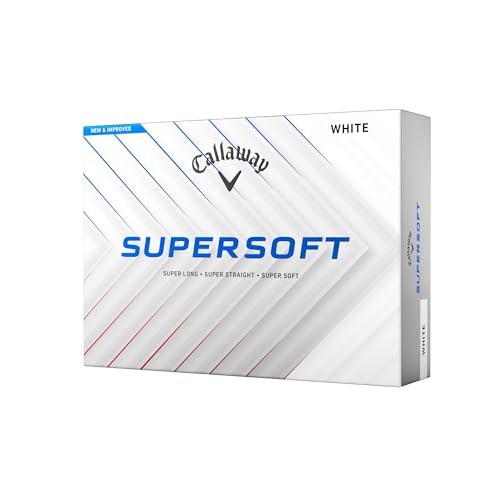 Callaway Golf Balls SUPERSOFT 25 1 Dozen (12 Balls) 2-Piece Construction White