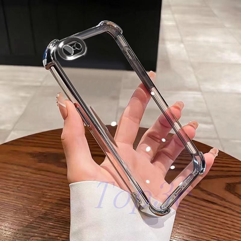Ốp lưng iPhone 6S Plus / 7 / 8 Plus / 7 Plus / 6 Plus Ốp điện thoại trong suốt chống rơi bốn góc SJD