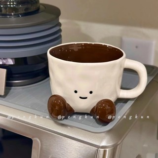 Jellycat Sáng Tạo Gốm Sứ Cao Cấp Cốc Cà Phê Xiaohongshu Cùng Phong Cách Chân Gốm Cốc Underglaze Màu Sắc Dễ Thương Niche Cup Hoạt Hình Cốc Nước Quà Tặng Tặng Tặng