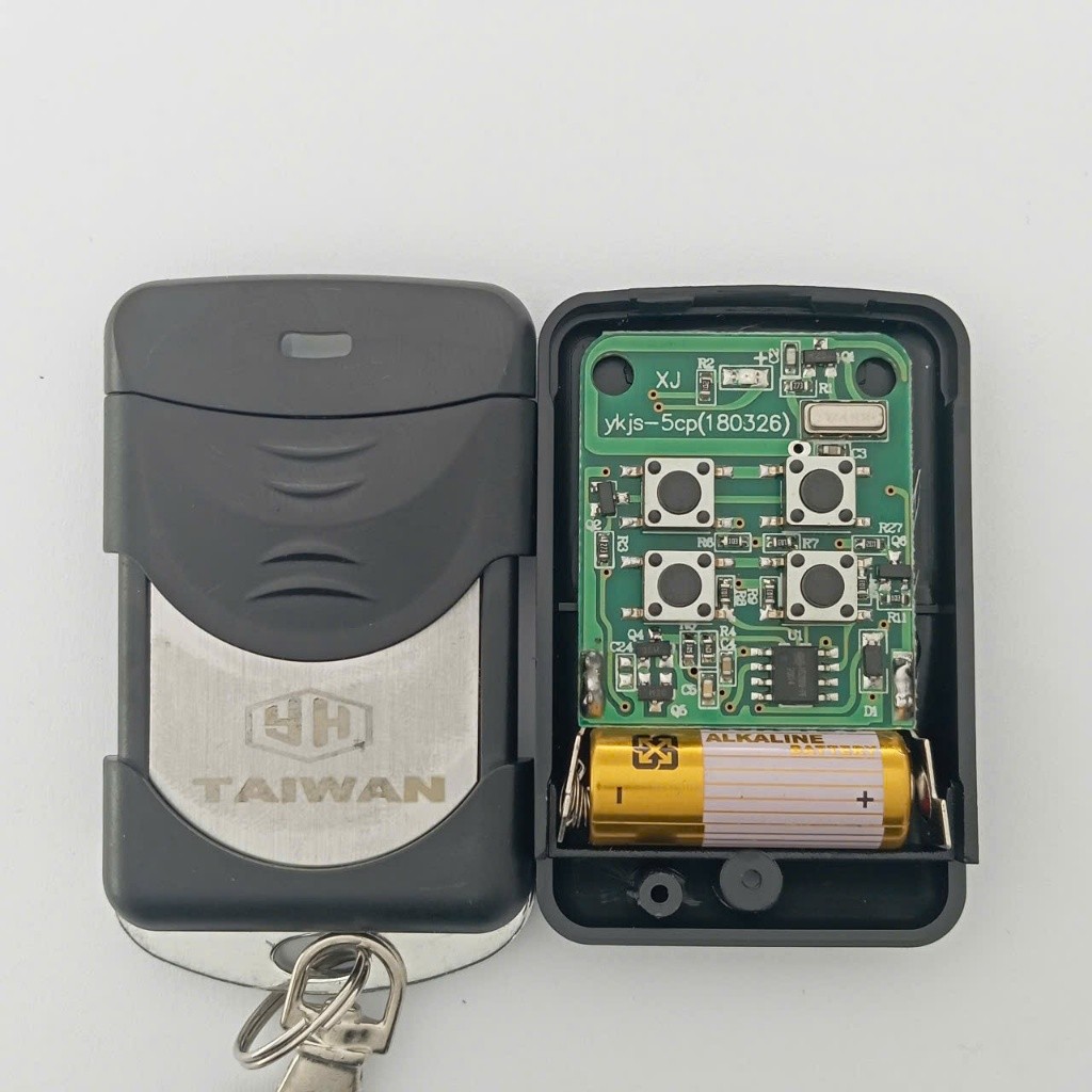 # Điều khiển cửa cuốn MÃ HỌC 433 mhz loại Inox thông minh học tay đang dùng không cần tháo Khiển cũ