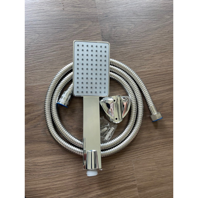 BỘ SẢN PHẨM BÁT SEN VUÔNG MẠ CROM | VÒI SEN TẮM MẶT VUÔNG-HÀNG BÓNG ĐẸP-DÂY SEN, VÒI SEN, CÀI SEN