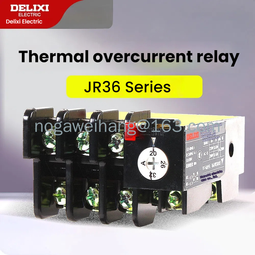DELIXI JR36-20 / 32 / 63 / 160 Rơle nhiệt 22A Bảo vệ quá tải động cơ 11A Rơle bảo vệ nhiệt
