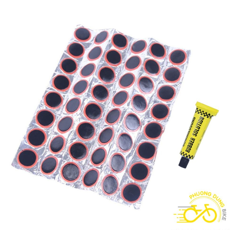 48 Miếng vá tròn cho ruột săm xe đạp Hoặc Keo vá săm xe đạp