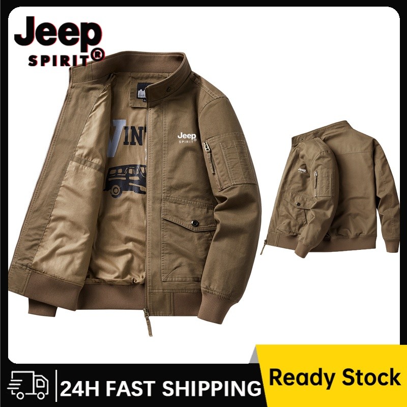 Jeep SPIRIT Nam Xuân Thu Áo Khoác Đa Năng 100% cotton Cho Nam