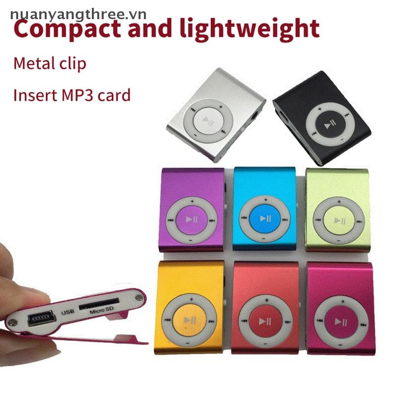 Nuanyangthree.vn Mp3 Máy Nghe Nhạc Phương Tiện Kim Loại Kẹp Học Sinh Walkman Quà Tặng Usb Di Động Mp