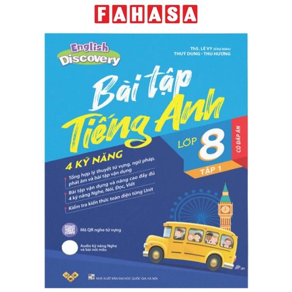 Sách - English Discovery - Bài Tập Tiếng Anh 8 - Tập 1 (Có Đáp Án)
