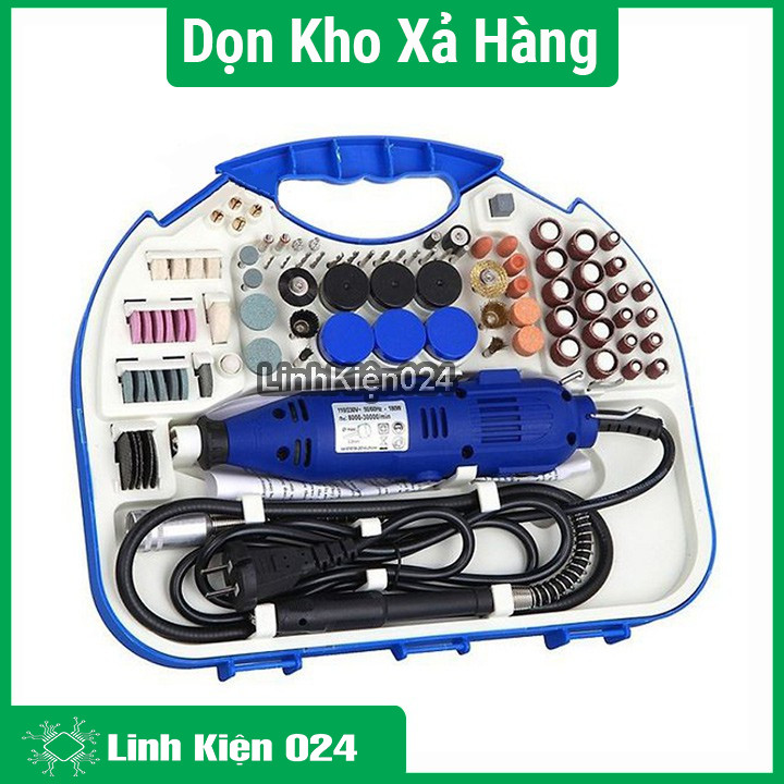 Bộ Khoan, Cắt, Mài, Doa Đa Năng 6 Tốc Độ  Loại Zin Full 100 Chi Tiết
