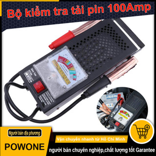 POWONE Máy kiểm tra tải pin ô tô phổ quát 100A 100A Loại tải 6V và 12V Cơ khí 6V 12V Xe tải ô tô