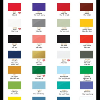 [ MÀU TIÊU CHUẨN ] Sơn xịt Samurai đủ màu đen nhám, đen bóng, trắng, đỏ, xanh, vàng... sơn lót, phủ bóng