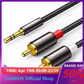 Cáp âm thanh Ugreen chuyển đổi 3.5mm sang 2rca chuyên dụng