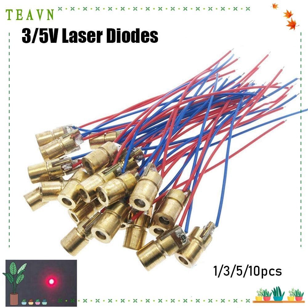 Teavn 1 / 3 / 5 / 10 điốt Laser Mini Red Sight Mô-đun Diode Chấm 5 triệu watt