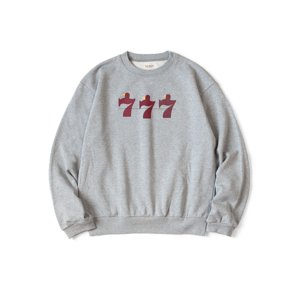 Kapital 777 LOGO Áo thun Cotton nguyên chất cổ tròn hàng ngày Unisex