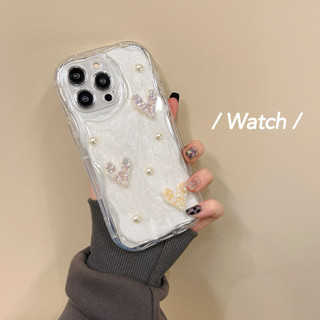 Thời Trang Lấp Lánh Lấp Lánh Tulip Tình Yêu Ngọc Trai Trắng Keo Có Vòng Tay Ngọc Trai Cho Iphone 15 14 13 11 12 Pro Max Silicon Mềm Bảo Vệ Chống Sốc 7 8 Plus X Xs Xr Xsmax