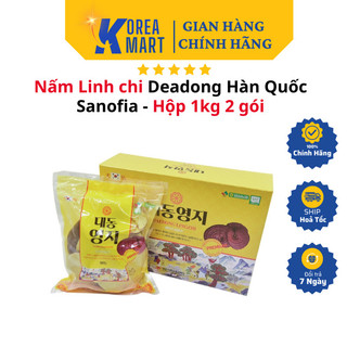Nấm linh chi daedong ginseng hàn quốc sanofia - hộp 1kg 2 gói